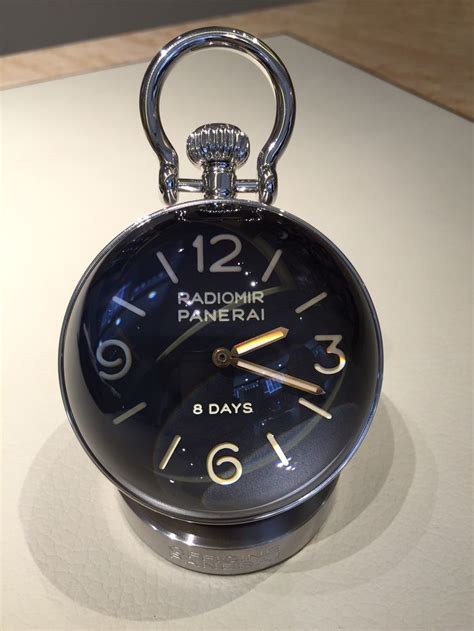 panerai clock texture|Panerai table clock.